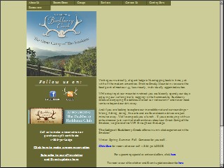 Web site www.buckberrylodge.com, The Lodge At Buckberry Creek
