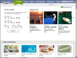 Web site www.capri.com, Capri Motel