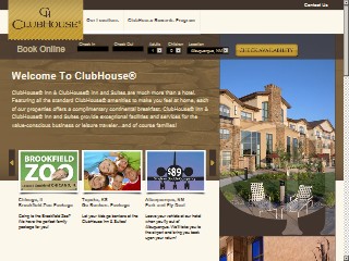 Web site www.clubhouseinn.com, Club-Hotel Inn & Suites