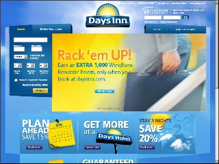 Web site www.daysinn.com, Days Inn-Intrst/Pigon Frg Exit