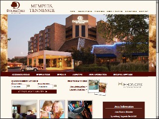 Web site www.doubletreememphis.com, DoubleTree by Hilton Hotel Memphis