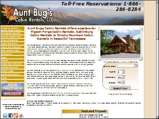Web site www.gatlinburgvillas.com, Villas Of Gatlinburg