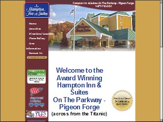 Web site www.hamptoninnpigeonforge.com, Hampton Inn & Suites Pigeon Forge On The Parkway
