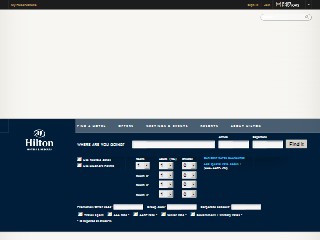 Web site www.hilton.com, Homewood Suites Hotel Hamilton
