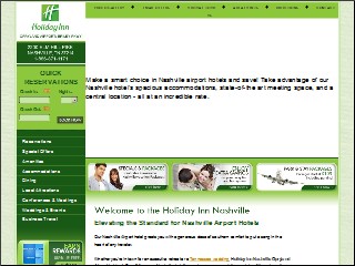 Web site www.hinashville.com, Holiday Inn Select Nashville