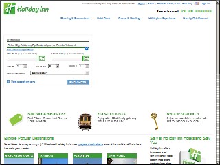 Web site www.holiday-inn.com, Holiday Inn Select Cedar Bluff
