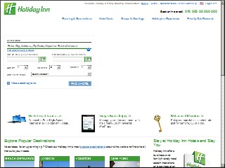 Web site www.holidayinn.com, Holiday Inn-I-75/Airport