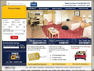 Web site www.homesteadhotels.com, Homestead Village