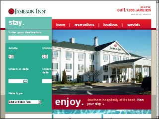 Web site www.jamesoninns.com, Jameson Inn