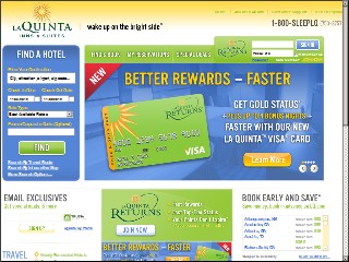 Web site www.laquinta.com, LA Quinta Inn