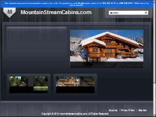 Web site www.mountainstreamcabins.com, Mountain Stream Cabin Rentals