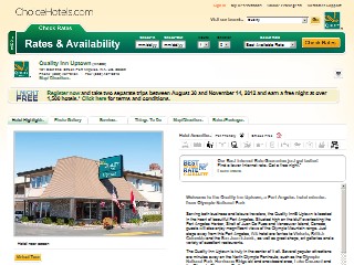 Web site www.qualityinn.com, Quality Inn