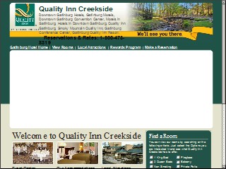 Web site www.qualityinncreekside.com, Quality Inn Creekside
