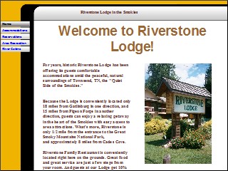 Web site www.riverstonelodge.com, Riverstone Lodge