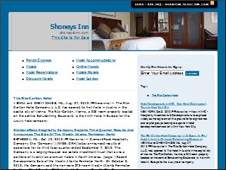 Web site www.shoneysinn.com, GuestHouse Clarksville