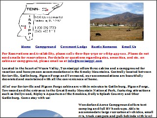 Web site www.tennissippi.com, Wonderland Rv Park