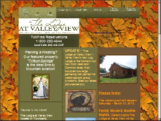 Web site www.valleyviewlodge.com, Valley View Lodge